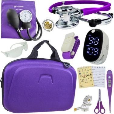 Imagem de Kit Enfermagem Maleta Completo Super Luxo + Monitor Glicose - Love Sau