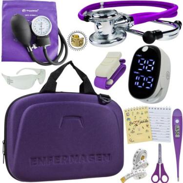 Imagem de Kit Enfermagem Maleta Completo Super Luxo + Monitor Glicose - Love Sau