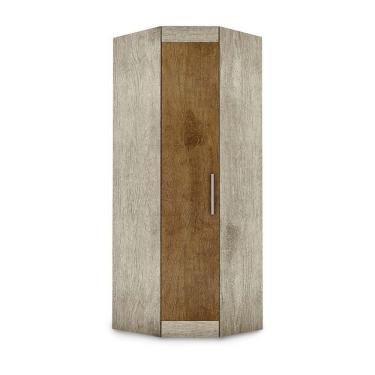 Imagem de Guarda Roupa Armário de Canto Georgia 1 Porta Avelã - Jequitibá MDP
