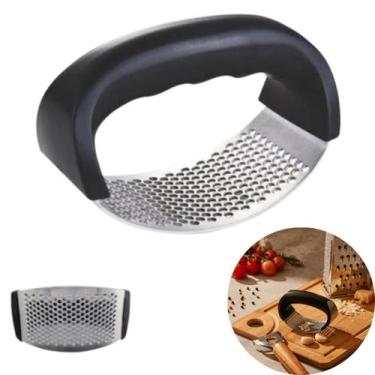Imagem de Amassador Inox Para Alho Antideslizante Acabamento Premium - Lippin