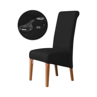 Imagem de Capa De Cadeira Elástica Impermeável XL, Cor Sólida, Lavável Para Cozi