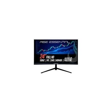 Imagem de Monitor Gamer Rise Mode Essential 24", FHD, 100Hz, 5ms, IPS, FreeSync, HDR 400, HDMI e VGA, sRGB 99%, Preto - RM-MOG-24F100FH-B