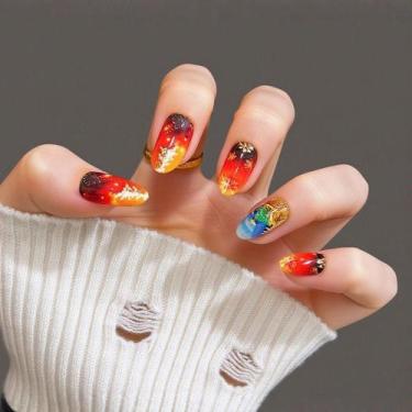 Imagem de Adesivos de unhas BJR Halloween Cartoon Fake Wearable Wholesale