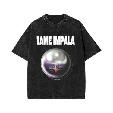 Imagem de Camiseta Vintage Masculina Com Estampa Gráfica Tame Impala, Moda Retro