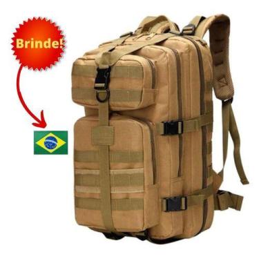 Imagem de Mochila Tática Militar Impermeável Reforçada 40 Litros - Lorben, Tan, 