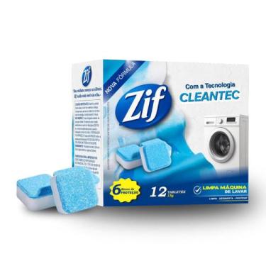 Imagem de Pastilha Zif Kit 24 Unidades Limpeza Maquina de Lavar Roupas Rende 12 