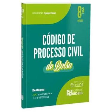 Imagem de Código de Processo Civil - CPC de Bolso - 8ª Edição (2026) - Rideel, 3