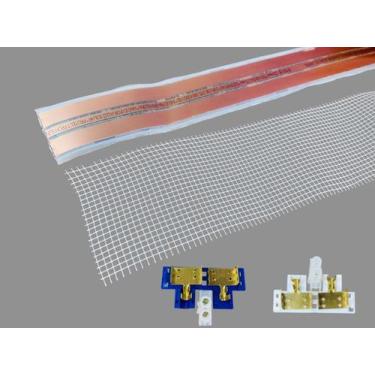 Imagem de ELETROFITA 3 vias 20A com malha conectores equiv 2,5mm 1 metro