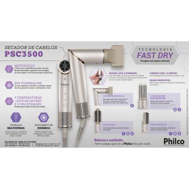 Imagem de Secador Philco 4 em 1 PSC3500 Prata 220V