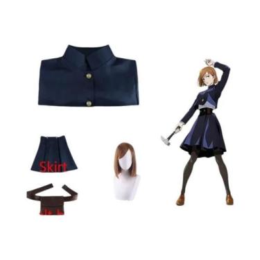 Imagem de Fantasia De Cosplay Kugisaki Nobara Para Mulheres Com Tatuagem No Bols