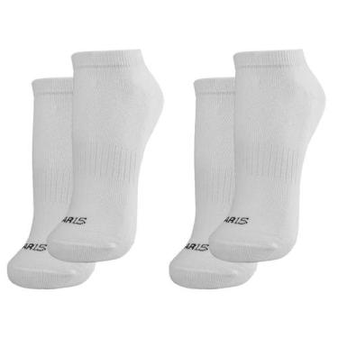 Imagem de Kit 2X Meia Cano Baixo AR15 Sport Poliamida Algodão Premium - Branco