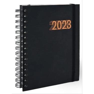 Imagem de 2023 Agenda Tony W Preta Teca Semanal Mesa - 19,00 X 25,00