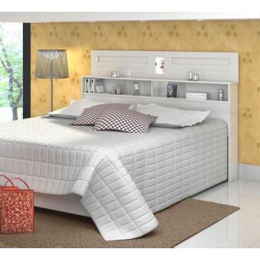 Imagem de Cabeceira Para Cama Queen Size Quarto Florença - Loja DoceLar, Branco