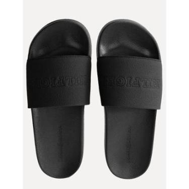 Imagem de Chinelo Tommy Hilfiger Tumble Pool Slide Preto-Masculino