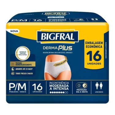 Imagem de ROUPA INTIMA GERIATRICA BIGFRAL DERMA c/ 16UN, P/M
