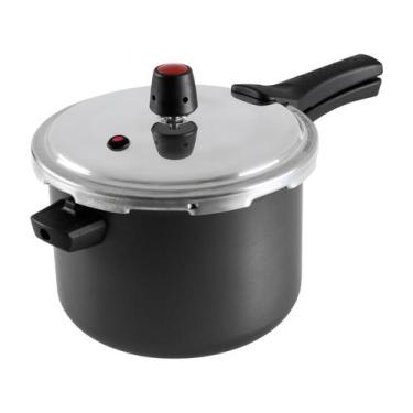 Imagem de Panela de Pressao Panelux 4,5l Antiaderente Luxcook Grafite Estilizada