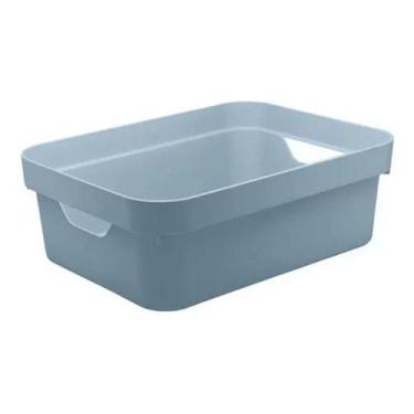 Imagem de Caixa Organizadora Cube P 4,8l Multiuso Brinquedo Closet Ou, Azul