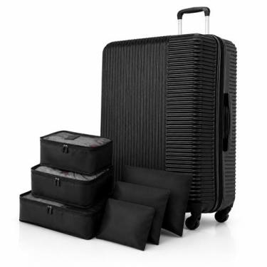 Imagem de Mala Grande Sestini Muito Espaçosa e Resistente 23KG, ABS Reforçado, C