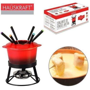 Imagem de Jogo De Fondue De Ceramica Aretha Com 6 Garfos / Panela / Separador / 
