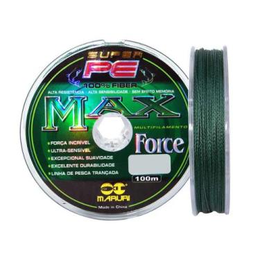 Imagem de Linha De Pesca Multifilamento 300m Max Force 4 Fios 0,52mm 65lb - Maru