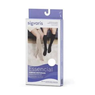 Imagem de Meia de Compressão Sigvaris Essencial Fibras 30-40 mmHg 283, Bege, P2