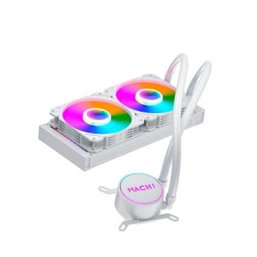 Imagem de Water Cooler MACH1 Logic, RGB, 240mm, AMD e Intel, Branco - GK240W