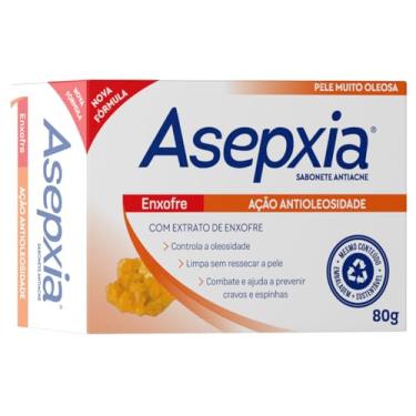 Imagem de Asepxia Sabonete Facial Enxofre 80g - Antiacne Oleosidade e Cravos Espinhas