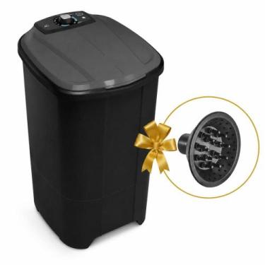 Imagem de Tanquinho Newmaq 10kg Semiautomático com Big Dispenser 110V Cor Preto 