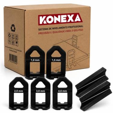 Imagem de 500 Niveladores + 200 Cunhas Cor:4mm - KONEXA, 2mm