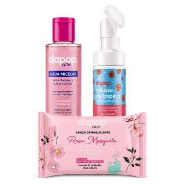 Imagem de Kit Skincare Dapop Água Micelar Mousse Lenço Facial