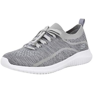 Imagem de Skechers Ultra Flex Statements Tênis feminino, Light Grey, 11
