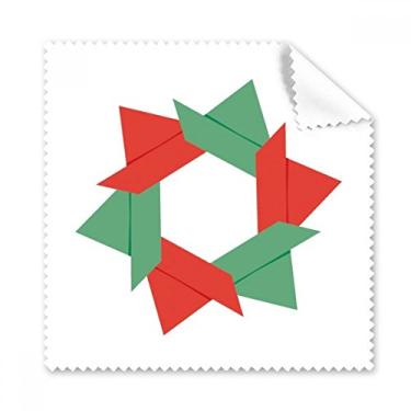 Imagem de Pano de limpeza abstrato com estampa de origami e flores de Natal, 5 peças