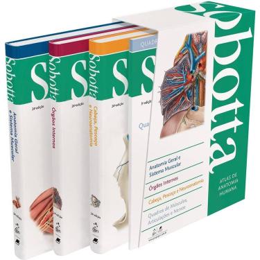 Imagem de Atlas de Anatomia Humana Sobotta - 3 Volumes + marca página