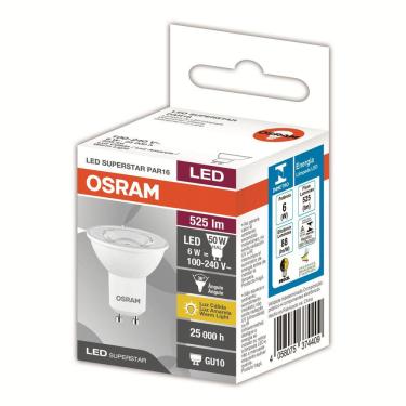 Imagem de Lampada Led Par16 Ho 6W 2700K 525Lm Biv Gu10-Osram