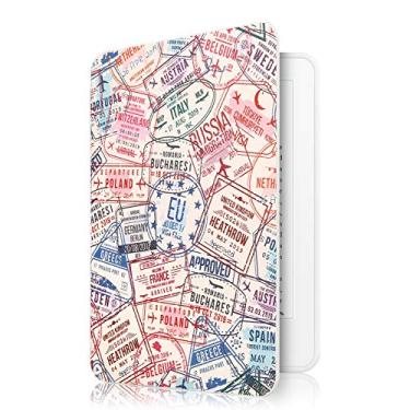 Imagem de Capa Kindle 10a. Geração WB - Ultra Leve Auto Hibernação Sensor Magnético Silicone Flexível Passport (Não Compatível com Paperwhite 10ª Geração)