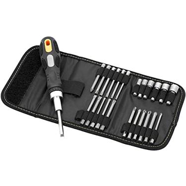 Imagem de Pittsburgh Conjunto de chaves de fenda de catraca de 26 peças com estojo de transporte de nylon
