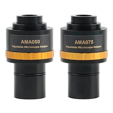 Imagem de Adaptador de microscópio 0,37X 0,5X 0,75X Câmera de microscópio ajustável, câmera de microscópio binocular de 23,2mm acessórios de microscópio (cor: AMA050 AMA075)