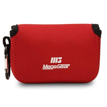 Imagem de Bolsa de Neoprene para Câmera MegaGear "Ultra Leve" com mosquetão para Canon PowerShot SX720 HS, SX610 HS, SX600 HS (Vermelha)