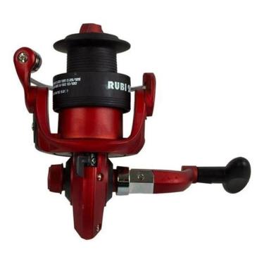 Imagem de Molinete Em Aço E Carretel Grafite Rubi G2 4000 Pesca Brasil