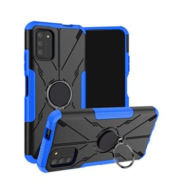 Imagem de ZORSOME Capa à prova de choque de camada dupla para Nokia G100, suporte giratório de 360° TPU + capa protetora de PC para Nokia G100, azul