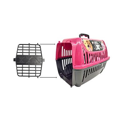 Imagem de Caixa de Transporte Pet N2 Cães Gatos BrinqPet Cor: Rosa