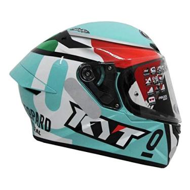 Imagem de Capacete Kyt Tt Course Dalla Porta Azul