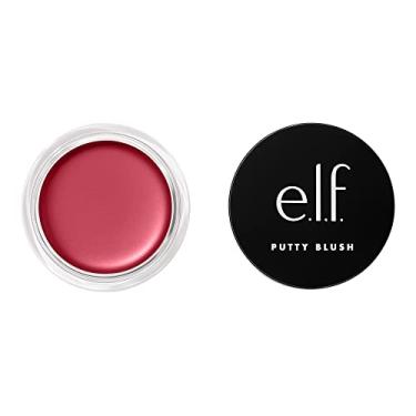 Imagem de e.l.f. Putty Blush, fórmula cremosa e de alto pigmento para um brilho natural, proporciona um acabamento semi-fosco e em pó, vegano e livre de crueldade, Caribe
