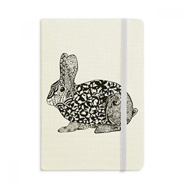 Imagem de Caderno de desenho de animais fofos e gordos com capa dura de tecido oficial diário clássico