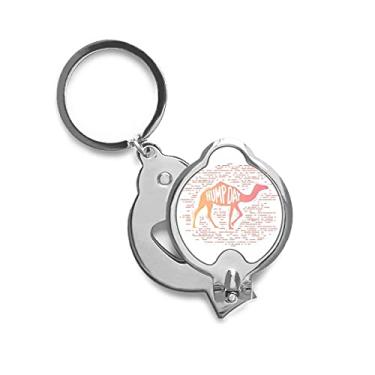 Imagem de Camels Walk Desert Lines Art Déco, presente moderno, cortador de unhas de dedo e tesoura de aço inoxidável