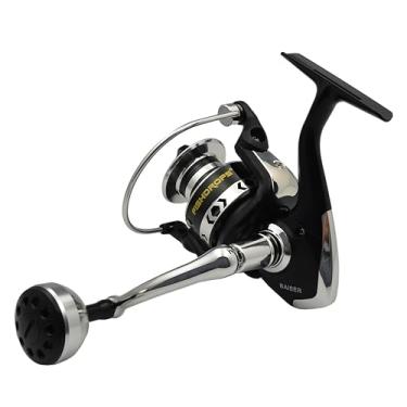 Imagem de Carretilhas molinete de pesca Fishdrops, carretéis leves de água salgada, 15.5 LBs Max Drag, 5.1:1 5.5:1 High Speed Ultra Smooth Powerful com carretéis de alumínio CNC Fiação de carretéis de água doce