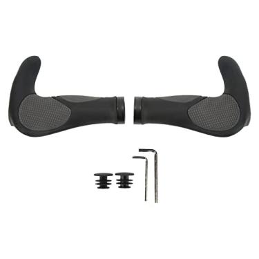 Imagem de Punhos De Guiador De Bicicleta De Montanha,Punhos De Bicicleta, Punhos Antiderrapantes De Borracha Ergonomia Absorção De Choque Punhos De Guiador De Bicicleta Para Bicicleta Mountain Road MTB