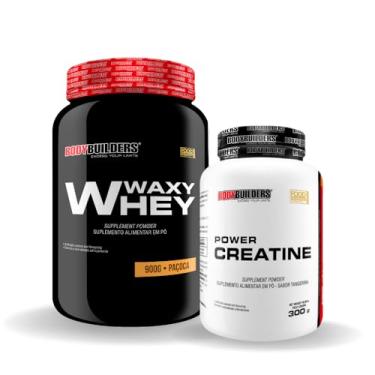 Imagem de Kit Waxy Whey 900g + Power Creatina 300g - Bodybuilders (Paçoca)