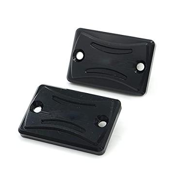 Imagem de crazy sport Tampa do reservatório de freio dianteiro e traseiro serve para CBR500R 500R 2013-2018 acessórios de motocicleta tampa de fluido do cilindro mestre 2017 2016 2015 2014 logotipo (preto)