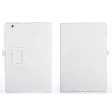 Imagem de Capa para Sony Xperia Z4 Ultra Tablet 10.1 SGP771 SGP712 SGP711, capa ultrafina de couro leve com suporte para Sony Xperia Z4 10.1 SO-05G SOT31 (branca)